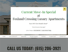 Tablet Screenshot of foxlandcrossing.com